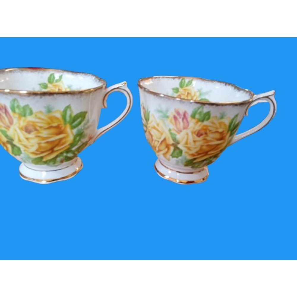 Royal Albert Yellow Tea Rose Tea Set Bone China England 7 Pcs Lot - Picture 7 of 12